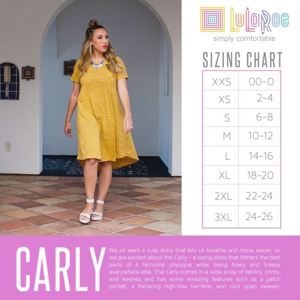 XXS Carly by LulaRoe - Picture 4 of 4